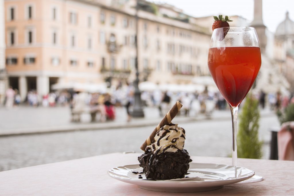 tartufo gelato ristorante 4 fiumi roma